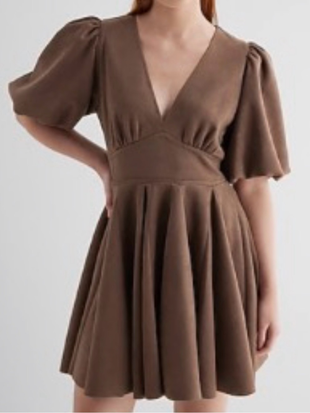 Suede Dress - Size L (New Never wore )
